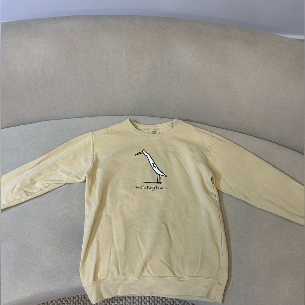 Comfort Colors Soft Yellow Crewneck Sweater